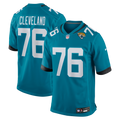 Jacksonville Jaguars Ezra Cleveland Teal Game Jersey