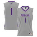 #1 Furman Paladins Lightweight Basketball Jersey - Gray