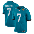 Jacksonville Jaguars Byron Leftwich Teal Retired Player Game Jersey