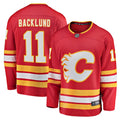 Calgary Flames Mikael Backlund Red Home Breakaway Player Jersey