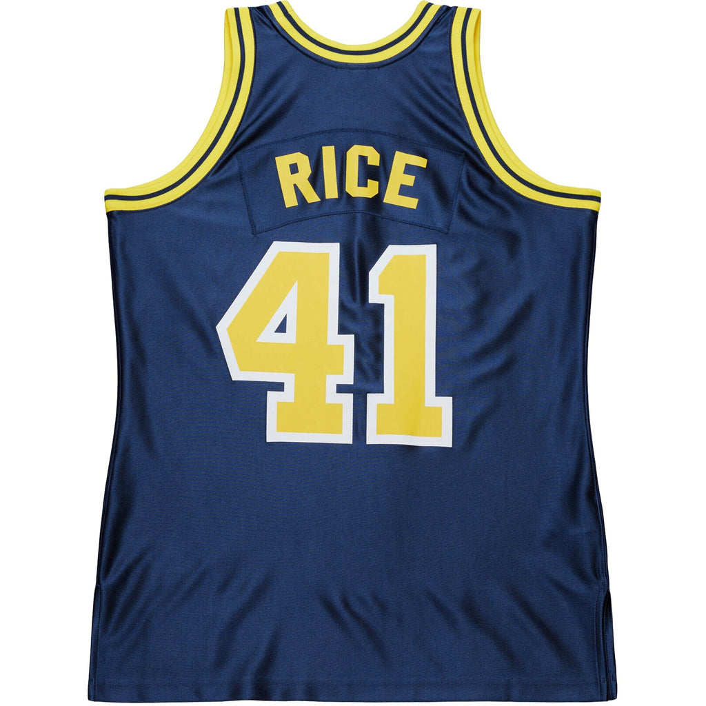 Glen Rice Navy Michigan Wolverines 1988/89 Authentic Jersey