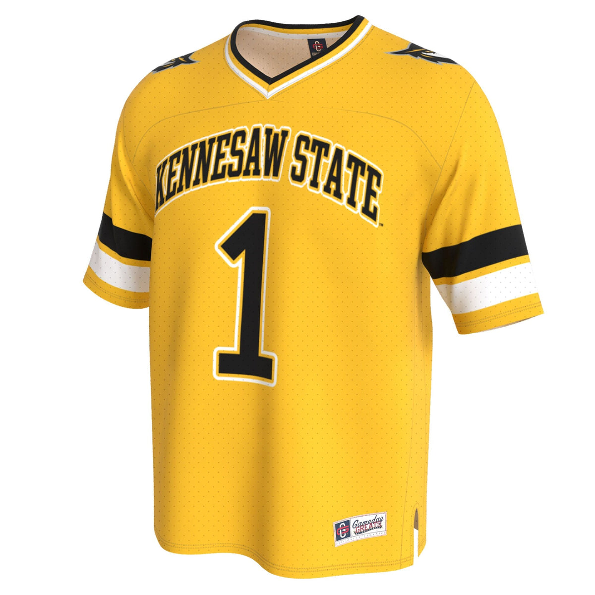 Kennesaw State Owls Lightweight Collegiate Football Fashion Jersey - Gold