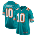 Miami Dolphins Jacob Rodriguez Aqua Alternate Game Jersey