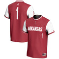 #1 Arkansas Razorbacks Lightweight Softball Jersey - Cardinal