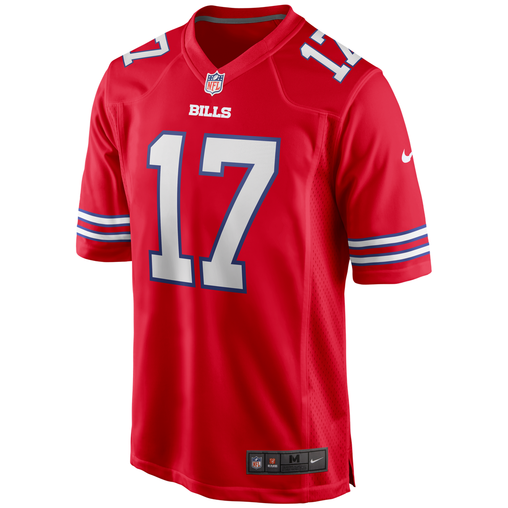 Buffalo Bills Josh Allen Red Alternate Game Player Jersey
