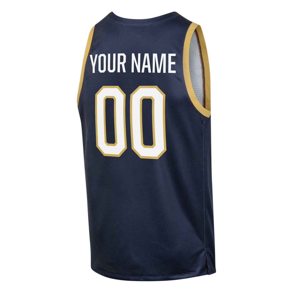 Notre Dame Fighting Irish Custom Alternate Basketball Jersey - Navy