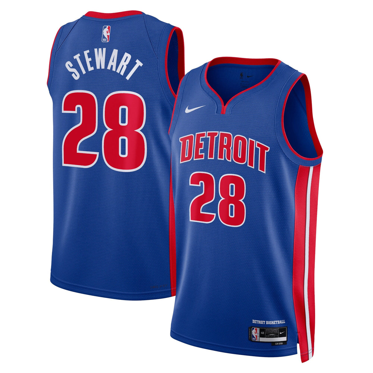 Detroit Pistons Icon Edition Swingman Jersey - Blue - Isaiah Stewart