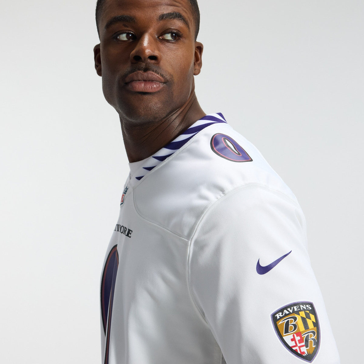 Baltimore Ravens Roquan Smith White Game Jersey