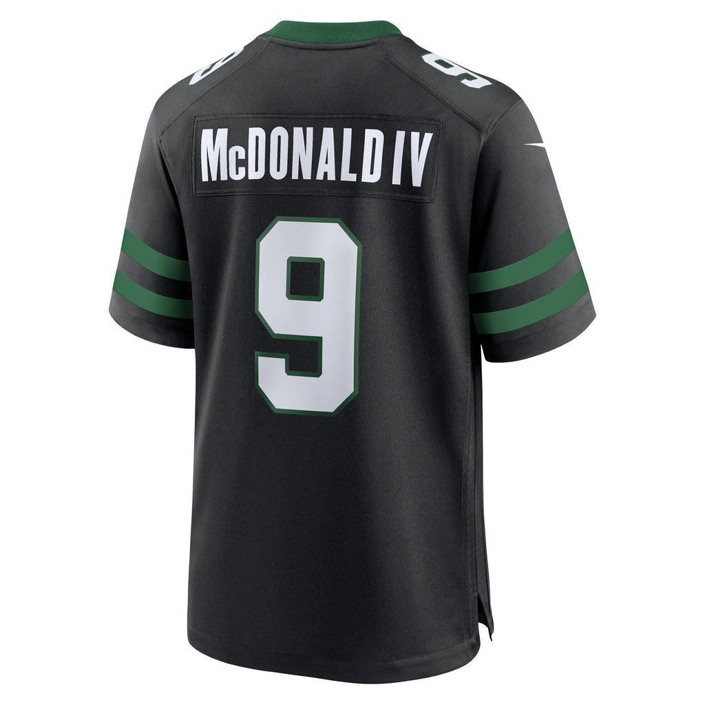 New York Jets Will McDonald IV Legacy Black Alternate Game Jersey