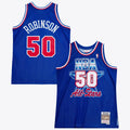 NBA David Robinson 1992 All-Star West Authentic Jersey All-Star - Royal Blue