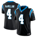 Carolina Panthers Tetairoa McMillan Black Team Vapor F.U.S.E. Stitched Limited Jersey