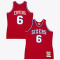 Philadelphia 76ers Julius Erving 82-83 Authentic Road Jersey - Scarlet