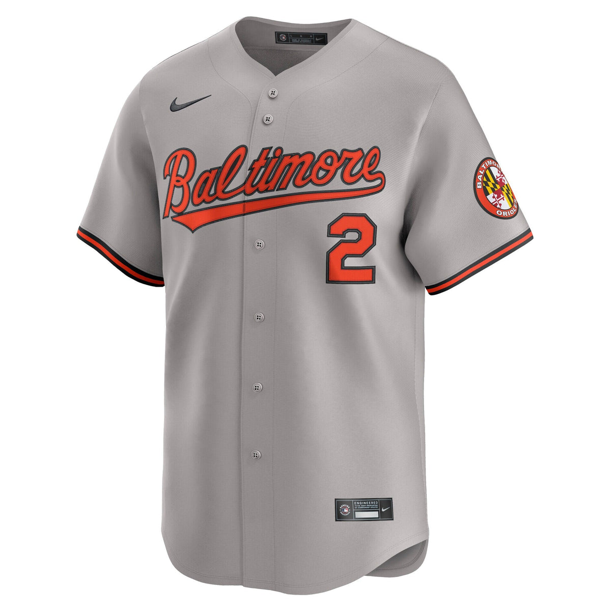 Baltimore Orioles Gunnar Henderson Gray Road Limited Player Jersey
