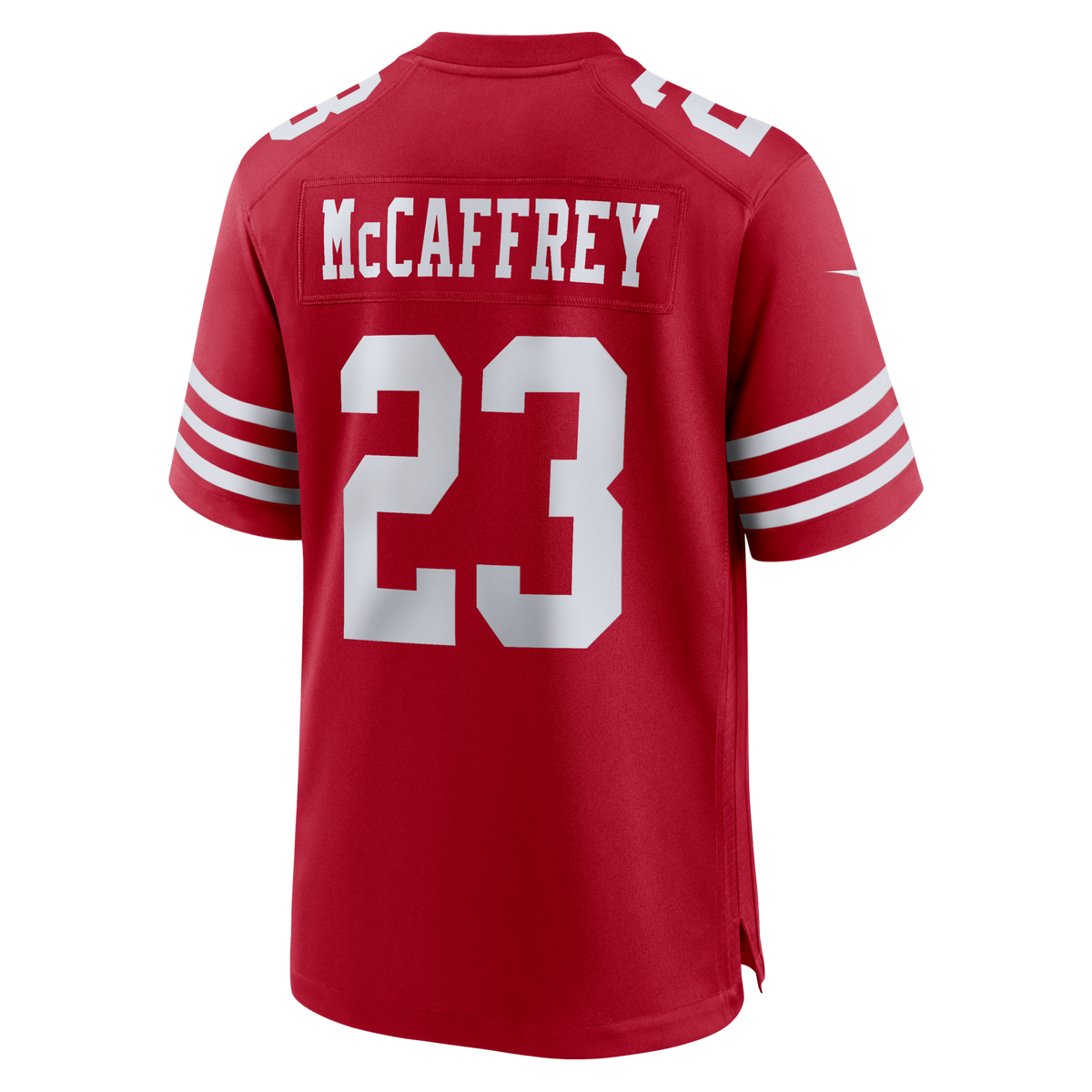 San Francisco 49ers Christian McCaffrey Scarlet Game Player Jersey