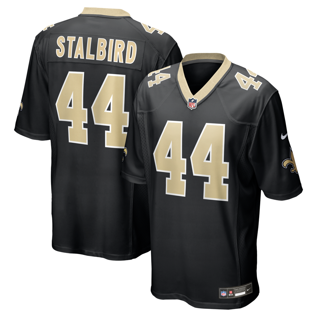 New Orleans Saints Isaiah Stalbird Black Team Game Jersey