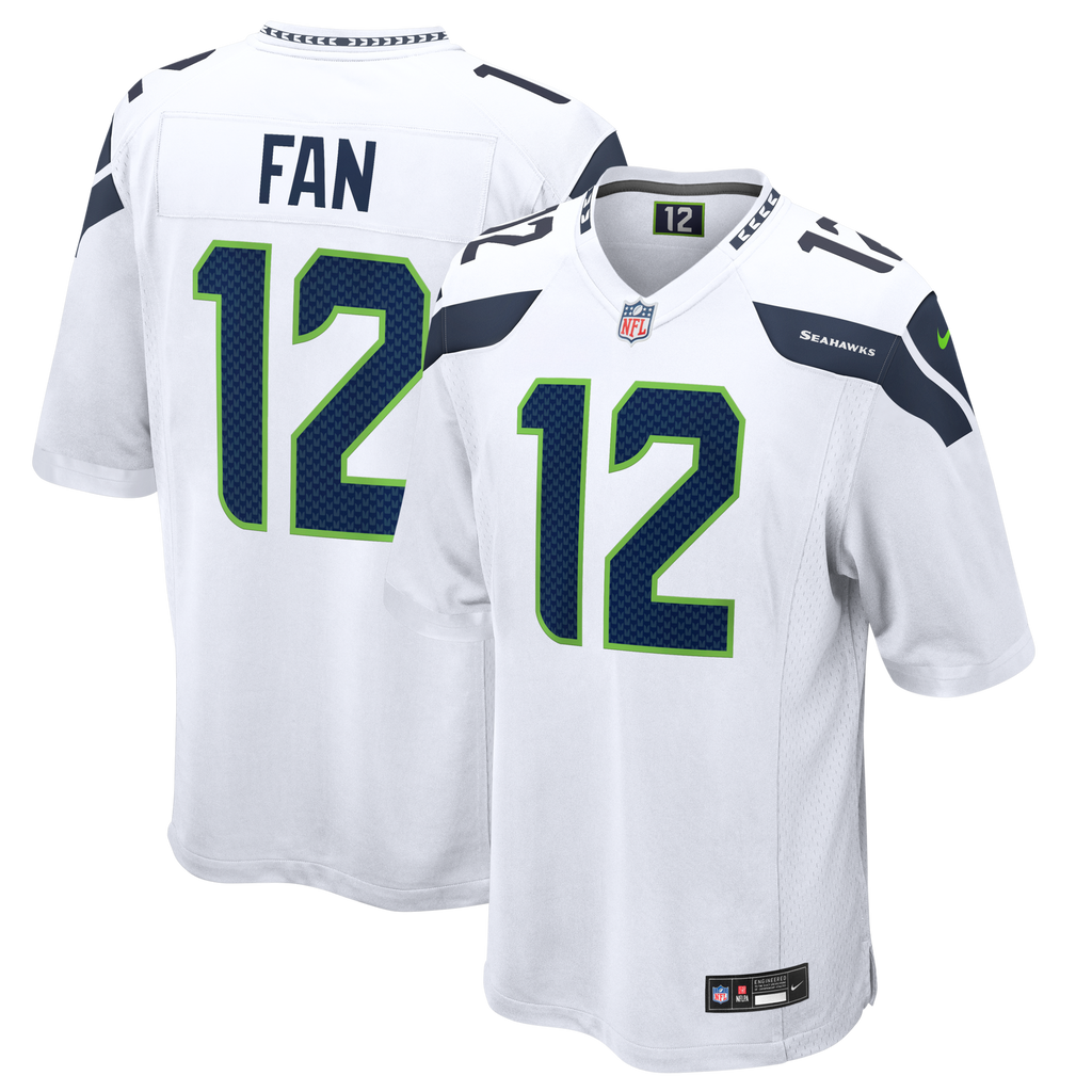 Seattle Seahawks 12s White Game Jersey