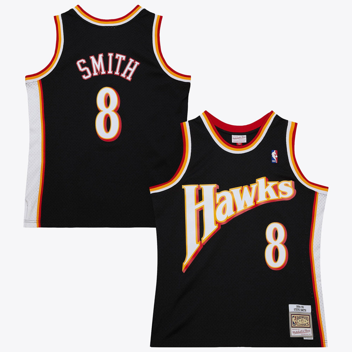 Atlanta Hawks Steve Smith 1994 Dark Authentic Jersey - Black