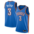 Oklahoma City Thunder Icon Edition Swingman Jersey - Blue - Jared McCain