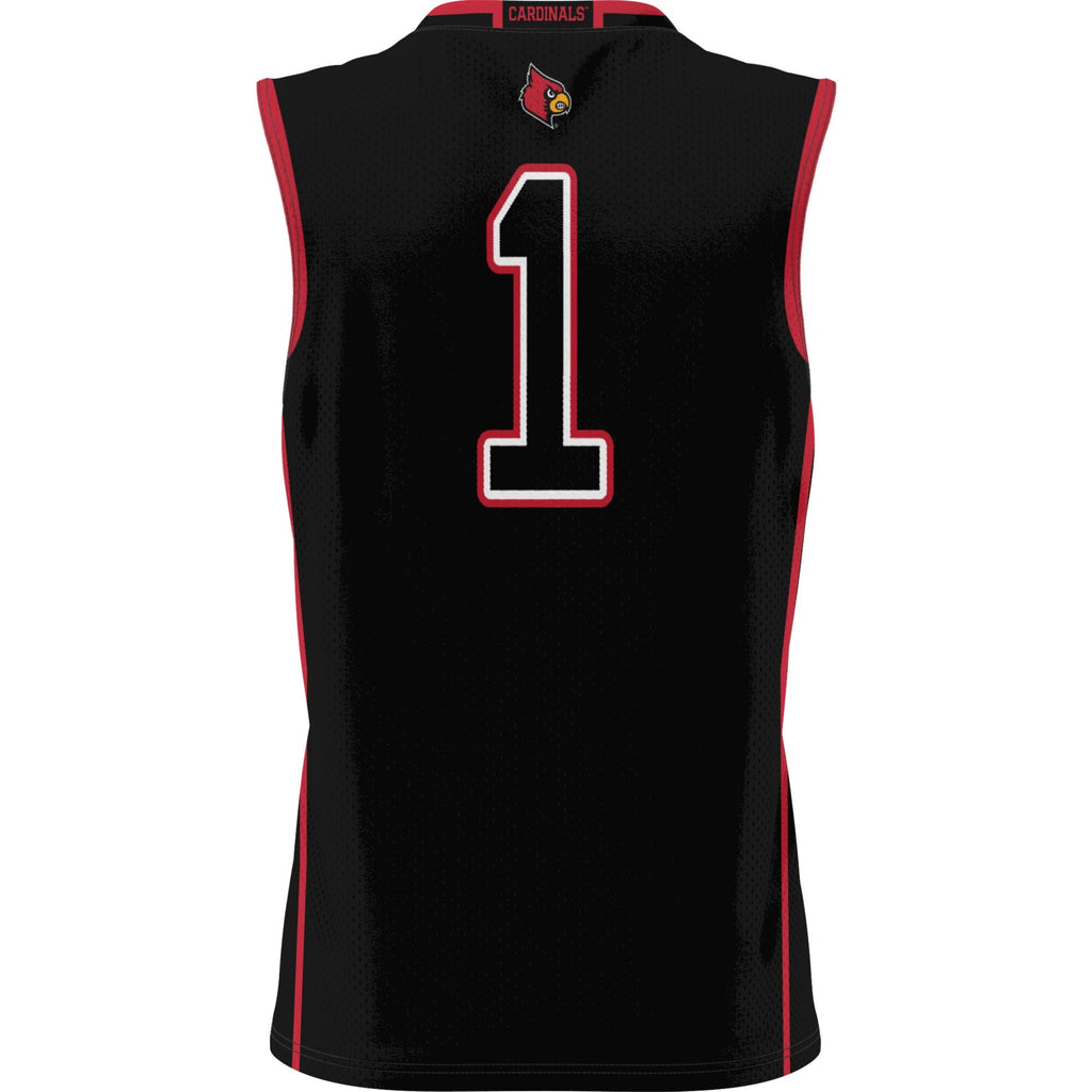 #1 Louisville Cardinals Lightweight Basketball Jersey - Black