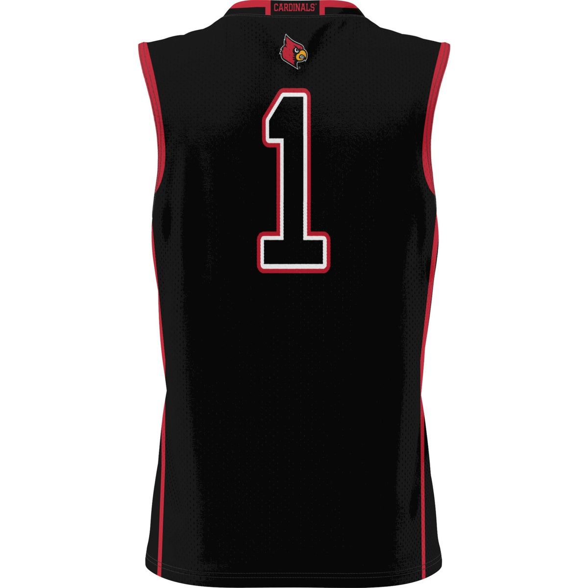 #1 Louisville Cardinals Lightweight Basketball Jersey - Black