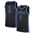 #1 Black Duke Blue Devils Alternate Replica Jersey