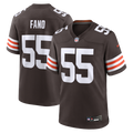 Cleveland Browns Spencer Fano Brown 2026 NFL Draft First Round Pick No. 9 Team Game Jersey