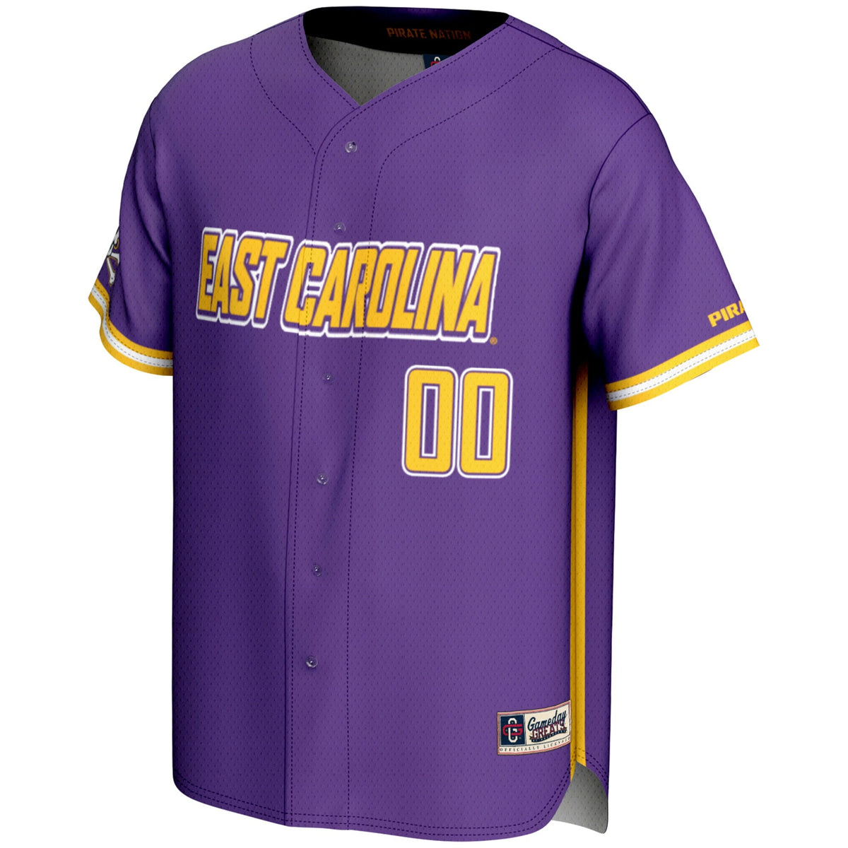 ECU Pirates NIL Pick-A-Player Lightweight Baseball Jersey - Purple