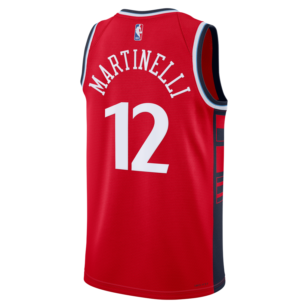 LA Clippers Statement Edition Swingman Jersey - Red - Nick Martinelli