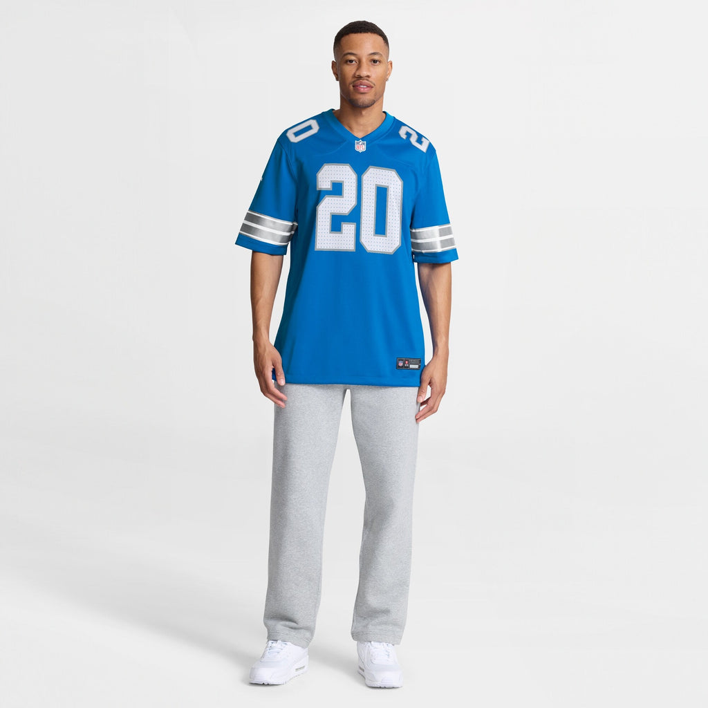 Detroit Lions Barry Sanders Blue Retired Player Game Jersey