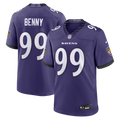 Baltimore Ravens Rayshaun Benny Purple Team Game Jersey