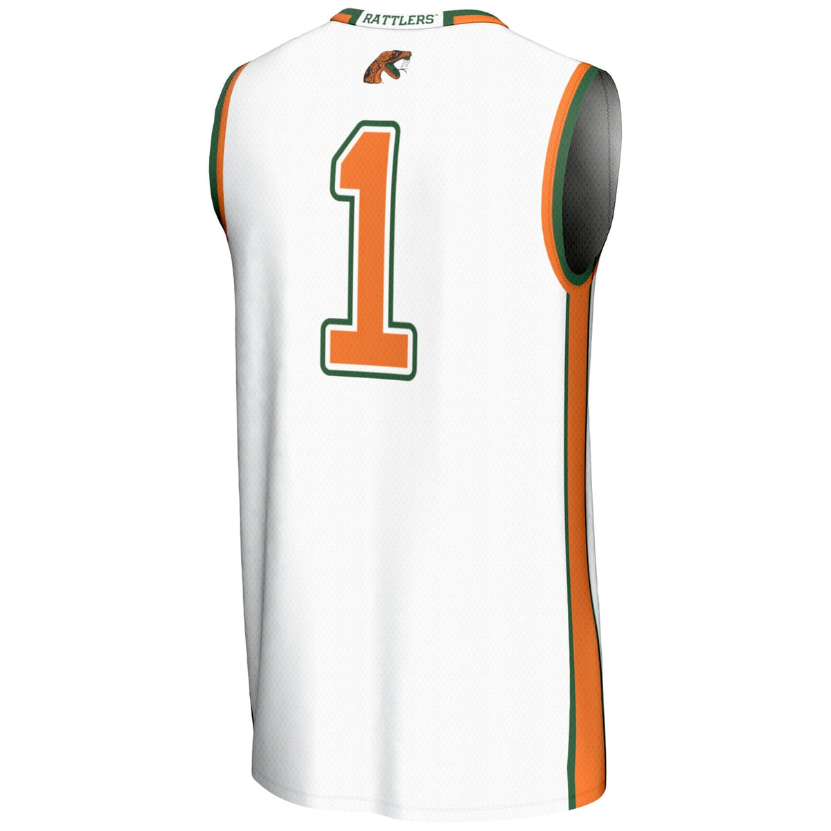 #1 Florida A&M Rattlers Lightweight Basketball Jersey - White