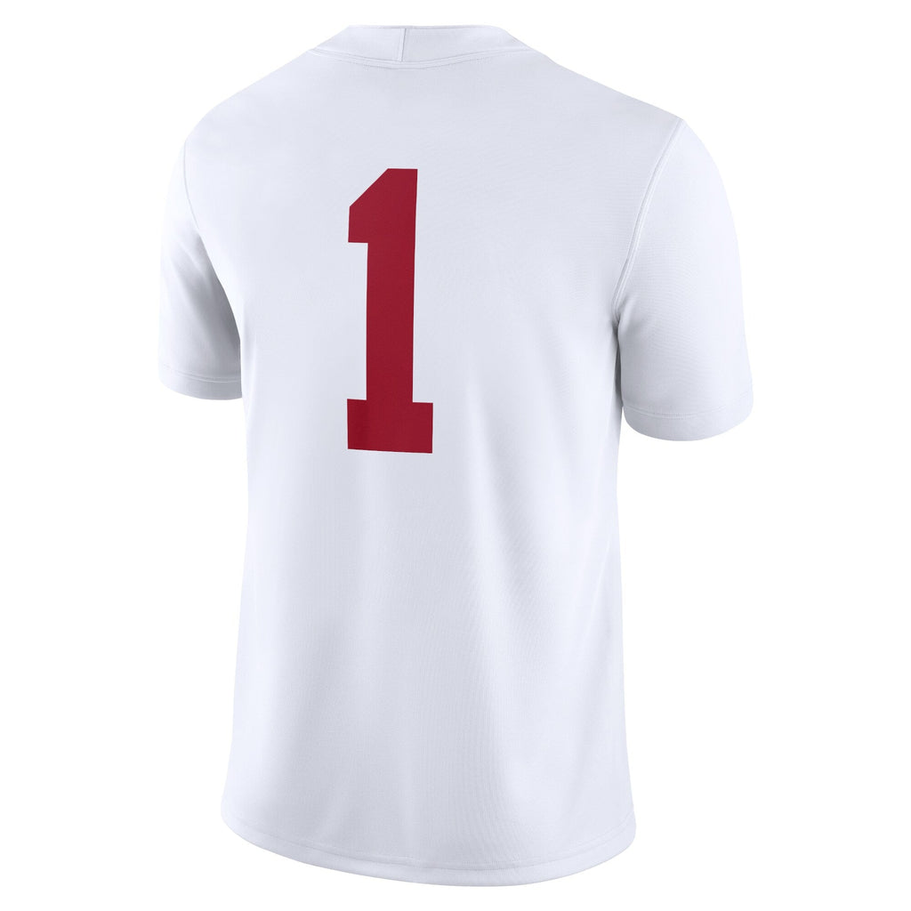 #1 White Alabama Crimson Tide Game Jersey