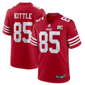 San Francisco 49ers George Kittle Scarlet 80th Anniversary Game Jersey