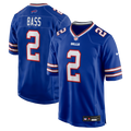 Buffalo Bills Tyler Bass Royal Game Player Jersey