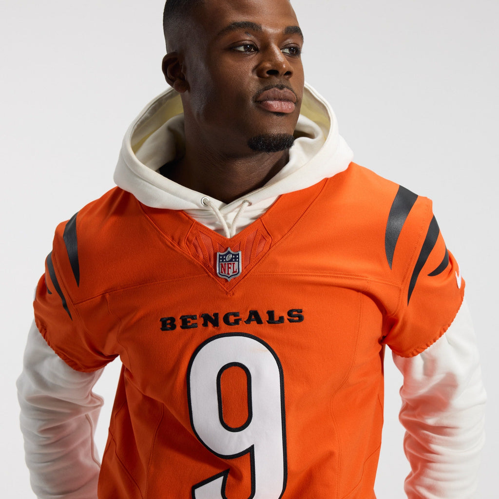 Cincinnati Bengals Joe Burrow Orange Team Vapor F.U.S.E. Elite Jersey