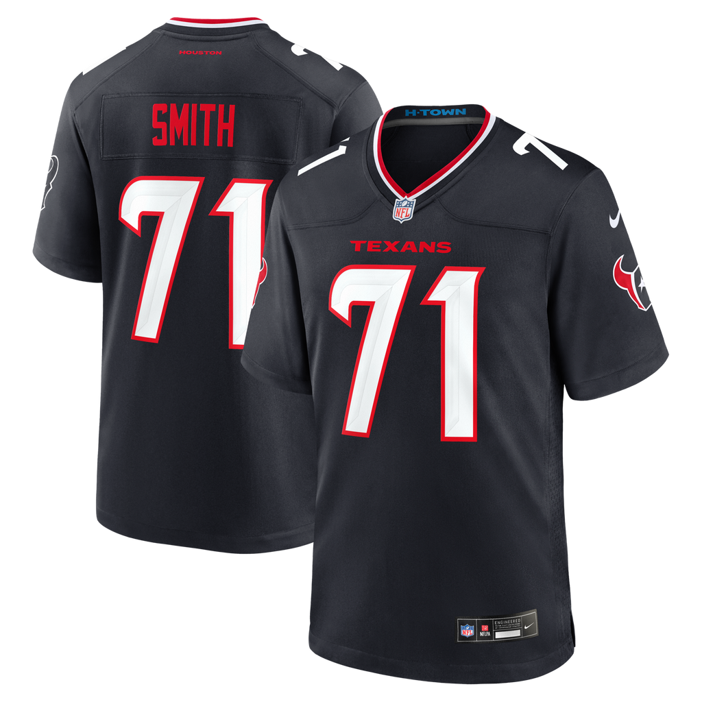 Houston Texans Braden Smith Navy Team Game Jersey