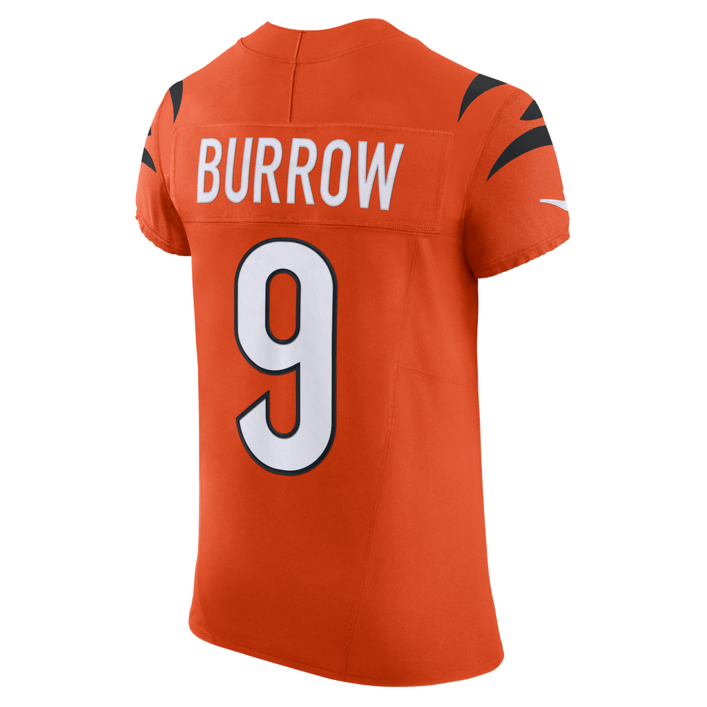 Cincinnati Bengals Joe Burrow Orange Team Vapor F.U.S.E. Elite Jersey