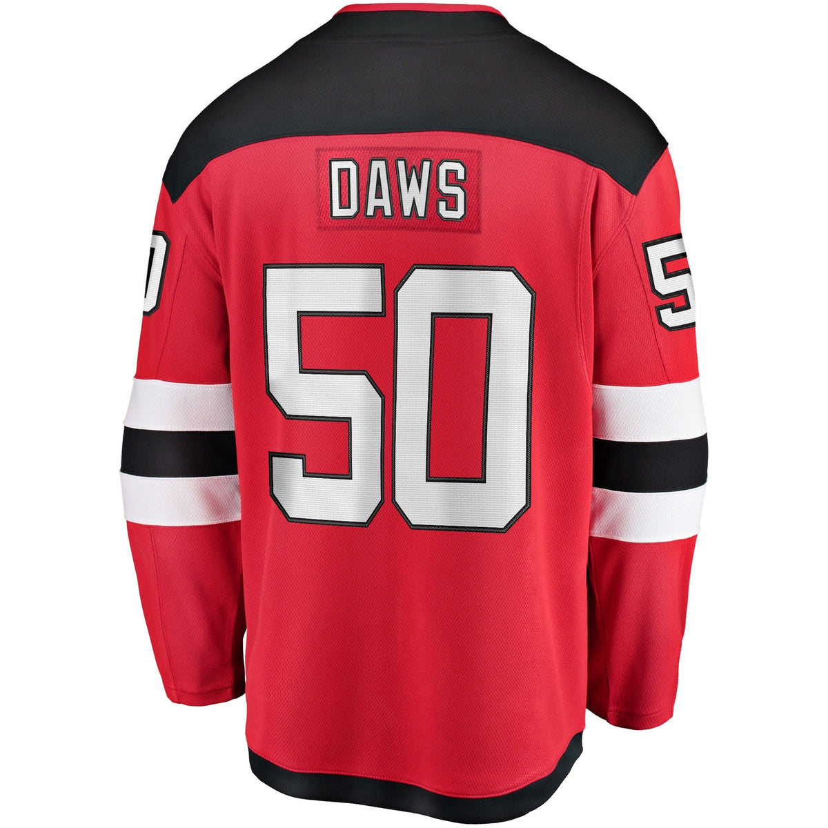 New Jersey Devils Nico Daws Red Home Breakaway Player Jersey