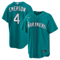 Seattle Mariners Colt Emerson Teal Alternate Replica Jersey