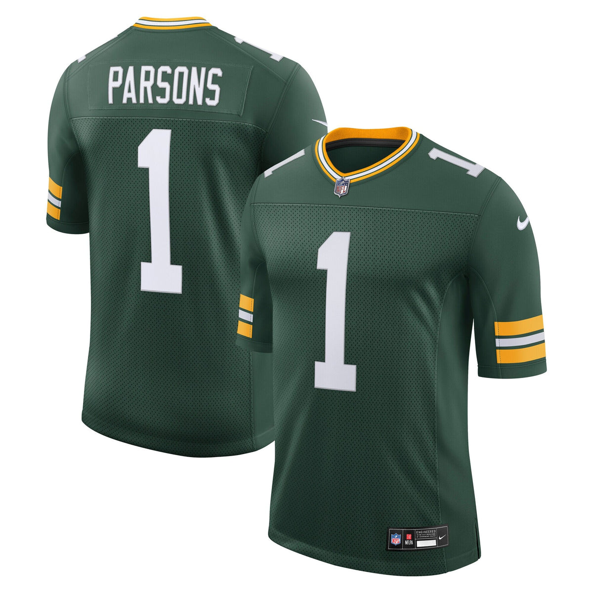 Green Bay Packers Micah Parsons Green Vapor Untouchable Stitched Limited Jersey