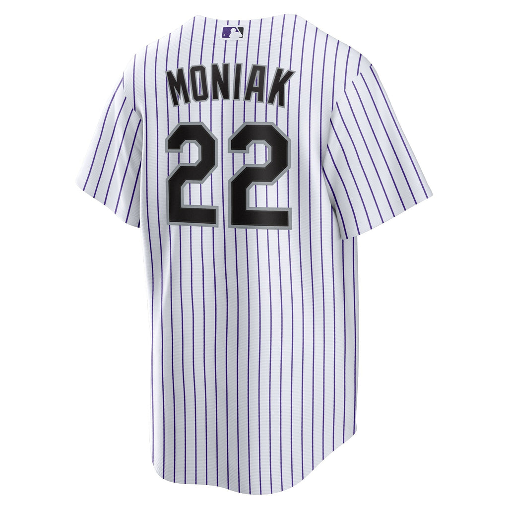 Colorado Rockies Mickey Moniak White Home Replica Jersey