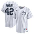 New York Yankees Mariano Rivera White Throwback Cooperstown Collection Limited Jersey