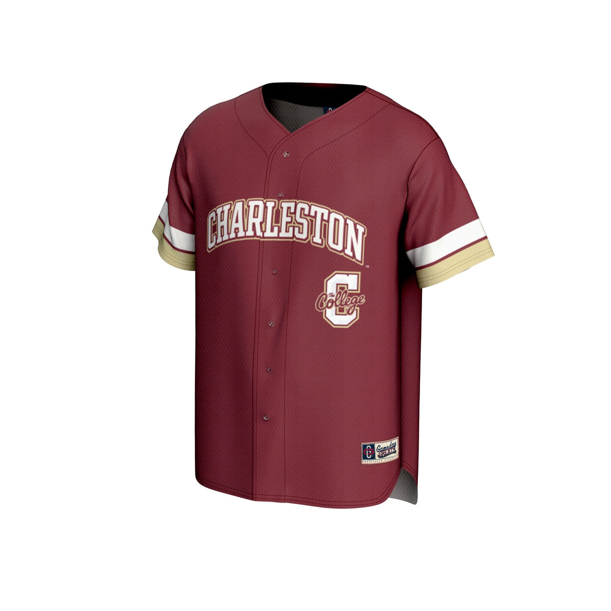 Charleston Cougars Spirit Baseball Jersey - Maroon