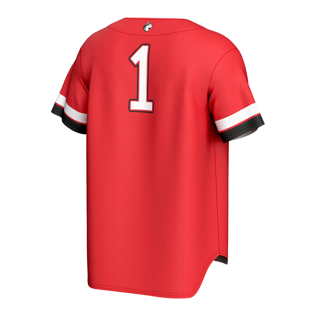 Northeastern Huskies Lightweight Collegiate Baseball Fashion Jersey - Red