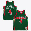 Milwaukee Bucks Sidney Moncrief 1983 Dark Authentic Jersey - Burgundy/Green