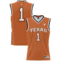 #1 Texas Longhorns Lightweight Collegiate Basketball Jersey - Texas Orange
