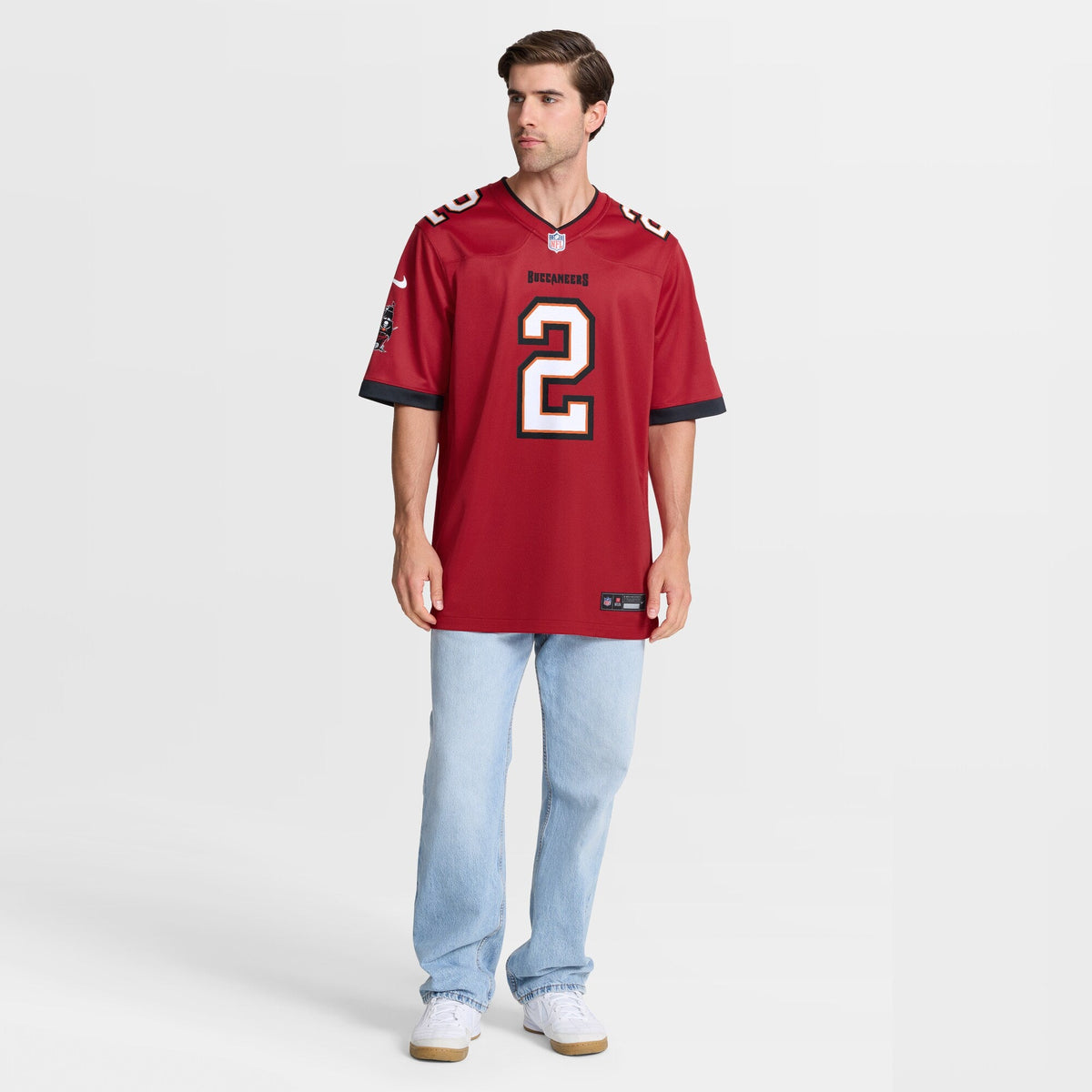 Tampa Bay Buccaneers Emeka Egbuka Red Team Game Jersey