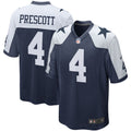 Dallas Cowboys Dak Prescott Navy Alternate Game Team Jersey