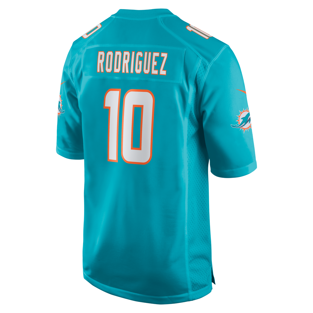 Miami Dolphins Jacob Rodriguez Aqua Game Jersey