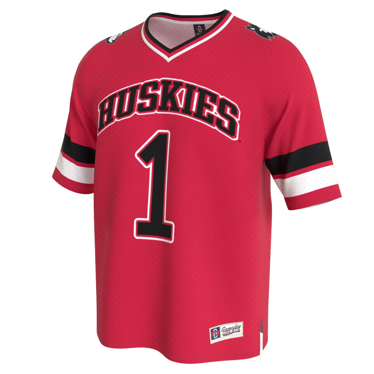 Northern Illinois Huskies Lightweight Collegiate Football Fashion Jersey - Cardinal